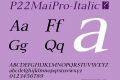 P22MaiPro-Italic