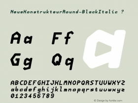 NeueKonstrukteurRound-BlackItalic