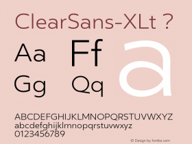 ClearSans-XLt