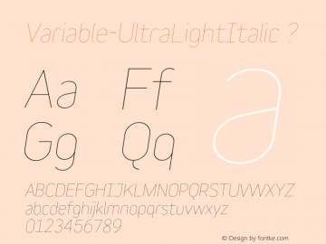 Variable-UltraLightItalic