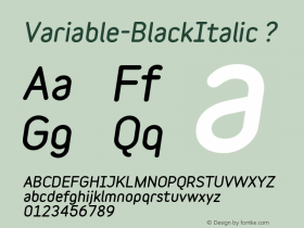 Variable-BlackItalic