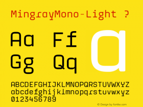 MingrayMono-Light