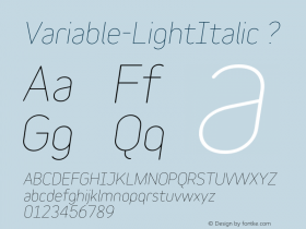 Variable-LightItalic