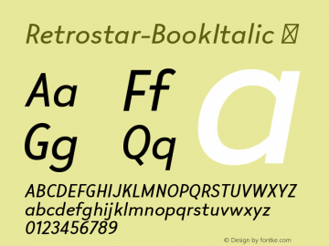 Retrostar-BookItalic