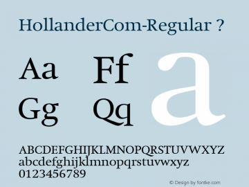 HollanderCom-Regular