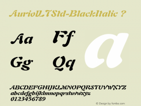 AuriolLTStd-BlackItalic