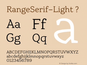 RangeSerif-Light