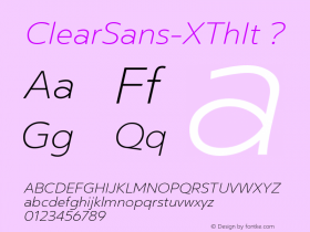 ClearSans-XThIt