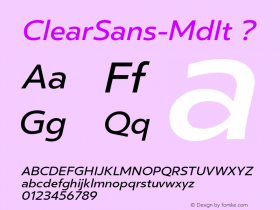 ClearSans-MdIt