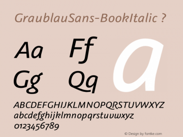 GraublauSans-BookItalic