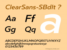 ClearSans-SBdIt