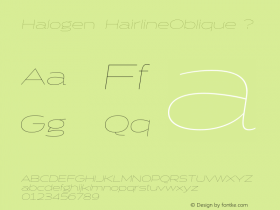 Halogen-HairlineOblique