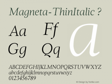 Magneta-ThinItalic