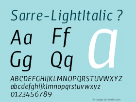 Sarre-LightItalic