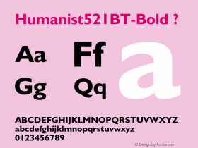 Humanist521BT-Bold