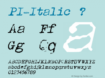 PI-Italic