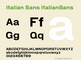 Italian Sans