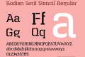 Rodian Serif Stencil