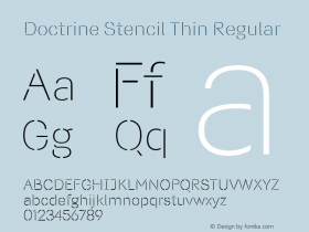 Doctrine Stencil Thin