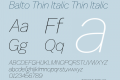 Balto Thin Italic