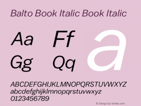 Balto Book Italic