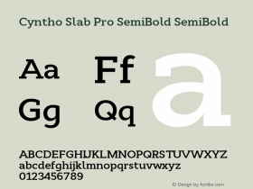 Cyntho Slab Pro SemiBold