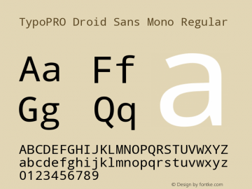 TypoPRO Droid Sans Mono