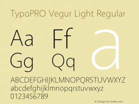 TypoPRO Vegur Light