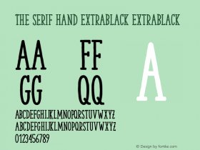 The Serif Hand ExtraBlack