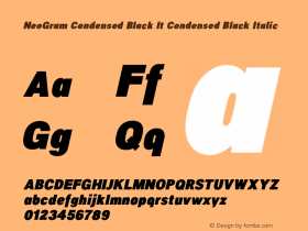 NeoGram Condensed Black It