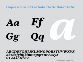 Copernicus Extrabold Italic