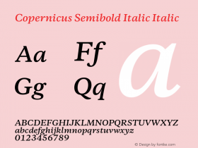 Copernicus Semibold Italic