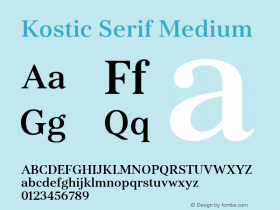 Kostic Serif