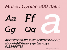 Museo Cyrillic
