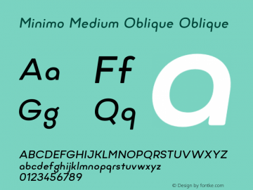 Minimo Medium Oblique