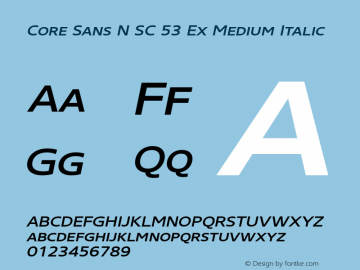 Core Sans N SC 53 Ex Medium