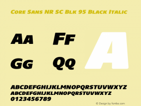 Core Sans NR SC Blk