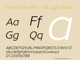 Core Sans NR Lt