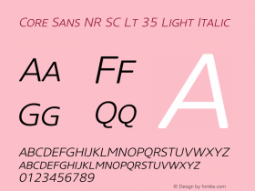 Core Sans NR SC Lt