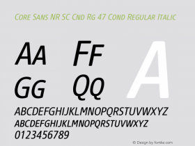 Core Sans NR SC Cnd Rg