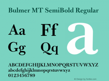 Bulmer MT SemiBold