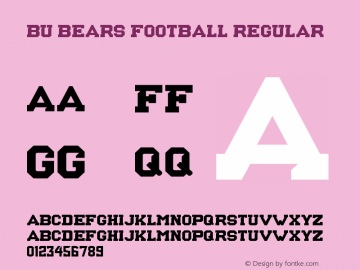 BU Bears Football