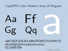 TypoPRO Latin Modern Sans