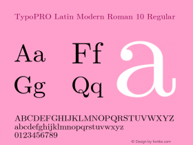 TypoPRO Latin Modern Roman