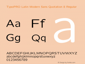 TypoPRO Latin Modern Sans Quotation