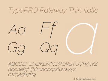 TypoPRO Raleway