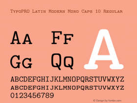 TypoPRO Latin Modern Mono Caps