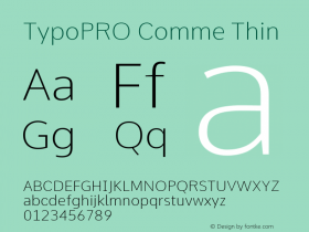 TypoPRO Comme