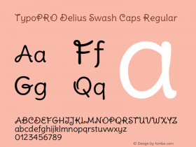 TypoPRO Delius Swash Caps