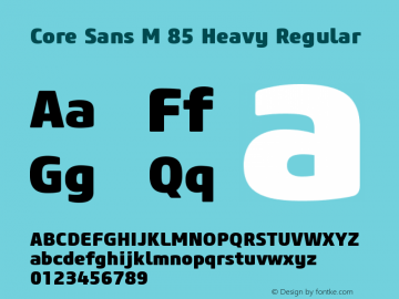 Core Sans M 85 Heavy